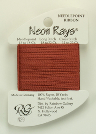 Neon Rays Rust - Rainbow Gallery     rg-n029