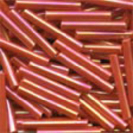 Large Bugle Beads Red Rainbow - Mill Hill   mh-92055
