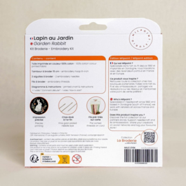 Vrij borduren pakket Garden Rabbit - Milpoint    mil-e1-016k