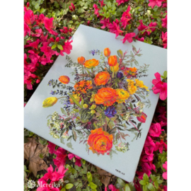 Borduurpakket Sunlit Petals - Merejka    mer-k270