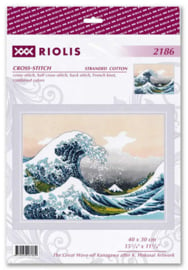 Borduurpakket The Great Wave off Kanagawa after K. Hokusai Artwork - RIOLIS      ri-2186