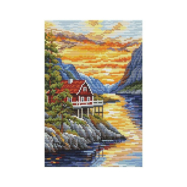 Borduurpakket Lakeside Cottage - Collection d'Art     cda-bc8103