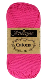 Scheepjes Catona Neon Pink 50 gram /  604 roze