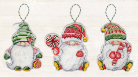 Borduurpakket Christmas Gnomes - Luca-S      ls-jk030