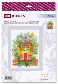 Borduurpakket Tea House - RIOLIS    ri-2206