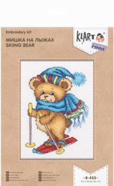 Borduurpakket Skiing Bear - PANNA   pan-08-0435