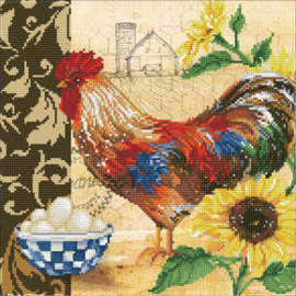 Diamond Dotz Country Rooster - Needleart World    nw-dd09-049