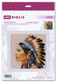 Borduurpakket Amazing Women - America - RIOLIS      ri-2255