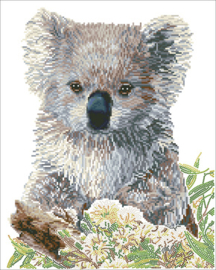Diamond Dotz Koala & Eucalypus Blossom - Needleart World   nw-dd10-055