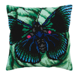 Kussen borduurpakket Butterfly - Collection d'Art    cda-5309