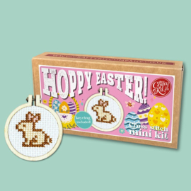 Borduurpakket Matchbox Hoppy Easter (Bunny) - ckc-mb-028