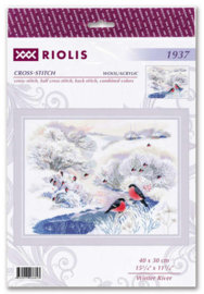 Borduurpakket Winter River - RIOLIS  ri-1937