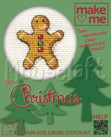Borduurpakket Gingerbread Man - Mouseloft  ml-00m-202