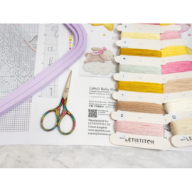 Borduurpakket Baby Girl record - Leti Stitch     leti-l9943
