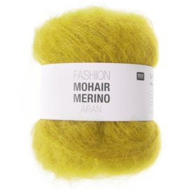 Fashion Mohair Merino Aran - 500g - 145m - 002 - Geel