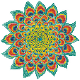 Diamond Dotz Peacock Mandala - Needleart World    nw-dd05-060