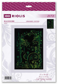 Borduurpakket Cats - Spring Melody - RIOLIS   ri-2172