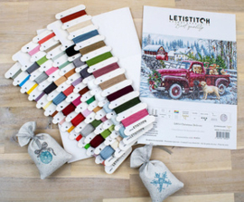 Borduurpakket Christmas Delivery - Leti Stitch   leti-l8014