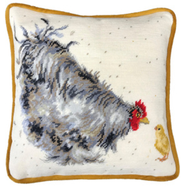 Borduurpakket Hannah Dale - Mother Hen Tapestry - Bothy Threads    bt-thd50