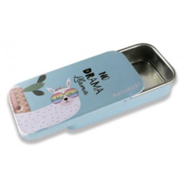 No drama Llama Metallic Box - Leti Stitch    leti-25627
