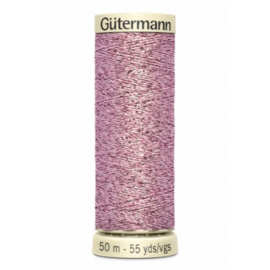 Gutermann metallic garen kleur roze nr: 624