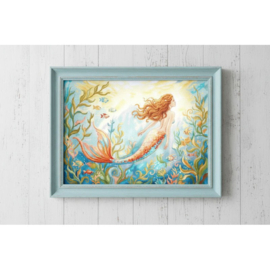 Borduurpakket Mermaid Dreams - Leti Stitch    leti-l9981