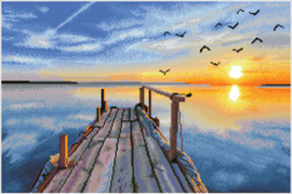 Diamond Dotz Sunset Jetty - Needleart World    nw-dd12-051