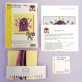 Borduurpakket Little Stitchers Skip - Massive Monsters - Perry - Bothy Threads   bt-skip02