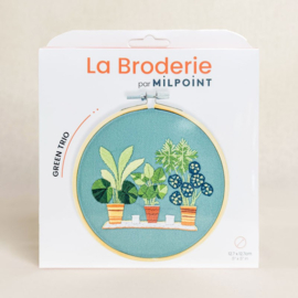 Vrij borduren pakket Green Trio - Milpoint     mil-e1-019k