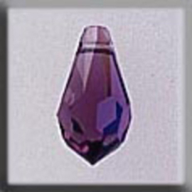 Crystal Treasures Very Small Tear Drop-Amethyst AB - Mill Hill mh-13052