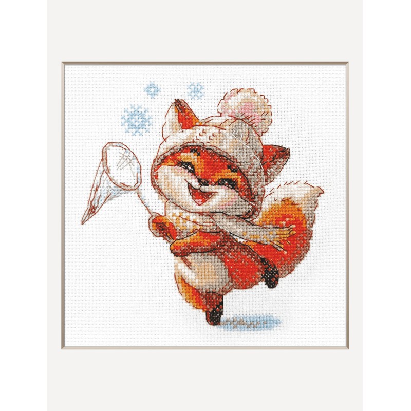 Borduurpakket Playful Fox - Aine      aine-a1018