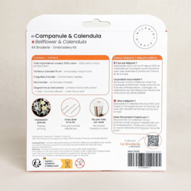 Vrij borduren pakket Bellflower & Calendula - Milpoint       mil-e1-002k