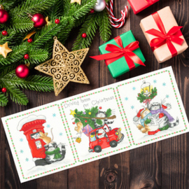 Borduurpakket Margaret Sherry - Driving Home For Christmas - Bothy Threads     bt-xms37