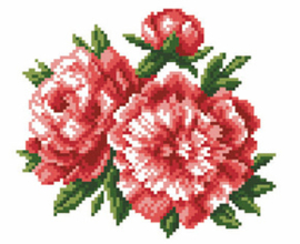 Voorbedrukt Aida Peony - Matryonin Posad    mp-1295