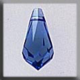 Crystal Treasures Very Small Tear Drop-Sapphire AB - Mill Hill   mh-13055