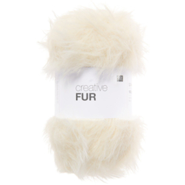 Rico Creative bont Fur  - 100g - 130m - 001 - Creme
