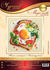 Borduurpakket Fried Eggs Toast - Chudo Igla    ci-120-092