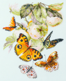 Borduurpakket Butterflies and Apples - Chudo Igla    ci-130-052