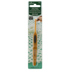 Clover Softgrip Touch haaknaald aluminium 3.75mm / CL 1006