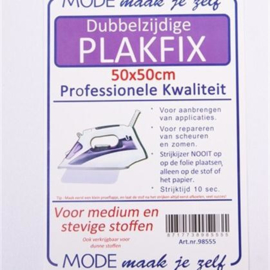 Plakfix, dubbelzijdige vlieseline, dubbelzijdig hechtend