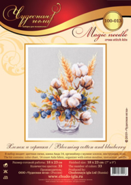 Borduurpakket Blooming Cotton and Blueberry - Chudo Igla    ci-100-013