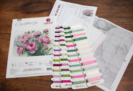 Borduurpakket The Charm of Peonies - Luca-S    ls-b7019