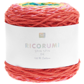 Ricorumi Spin Spin DK - 50g - 115m - klassieke regenboog - 018