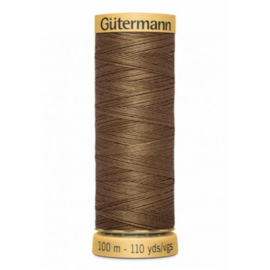 Natuurzuivere katoen 100 meter C Ne 50 / bruin 1335