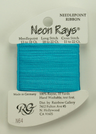 Neon Rays Aqua - Rainbow Gallery   rg-n064