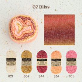 Stone washed flow XL Beige Oranje 07 / Bliss