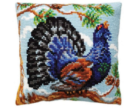 Kussen borduurpakket Capercaillie - Collection d'Art   cda-5444