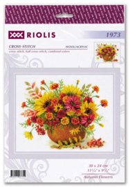 Borduurpakket Autumn Flowers - RIOLIS  ri-1973