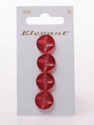 Knopen Elegant - Rood / 445