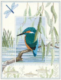 Borduurpakket Wildlife - Kingfisher - Bothy Threads     bt-dwwil01